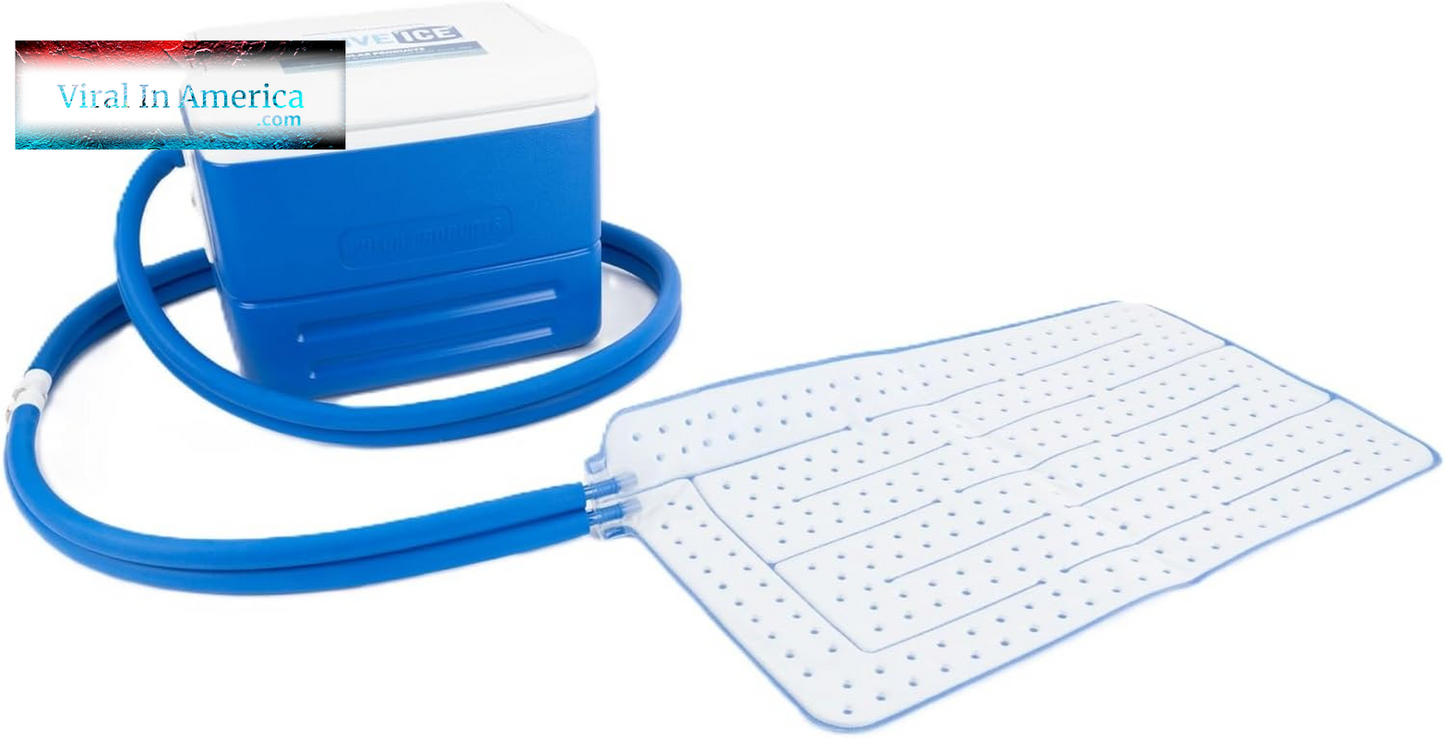 Polar Active Ice 3.0 | 9 QT Cold Therapy Ice Machine | Programmable Timer | Knee & Joint Pad | Cryotherapy Pain Relief System | Ace Bandage Style Compression