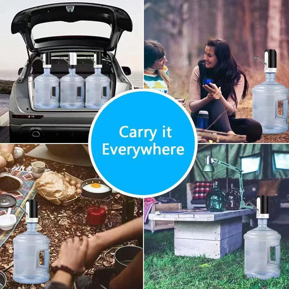 Electric Water Dispenser, Water Bottle Pump with USB Charging.