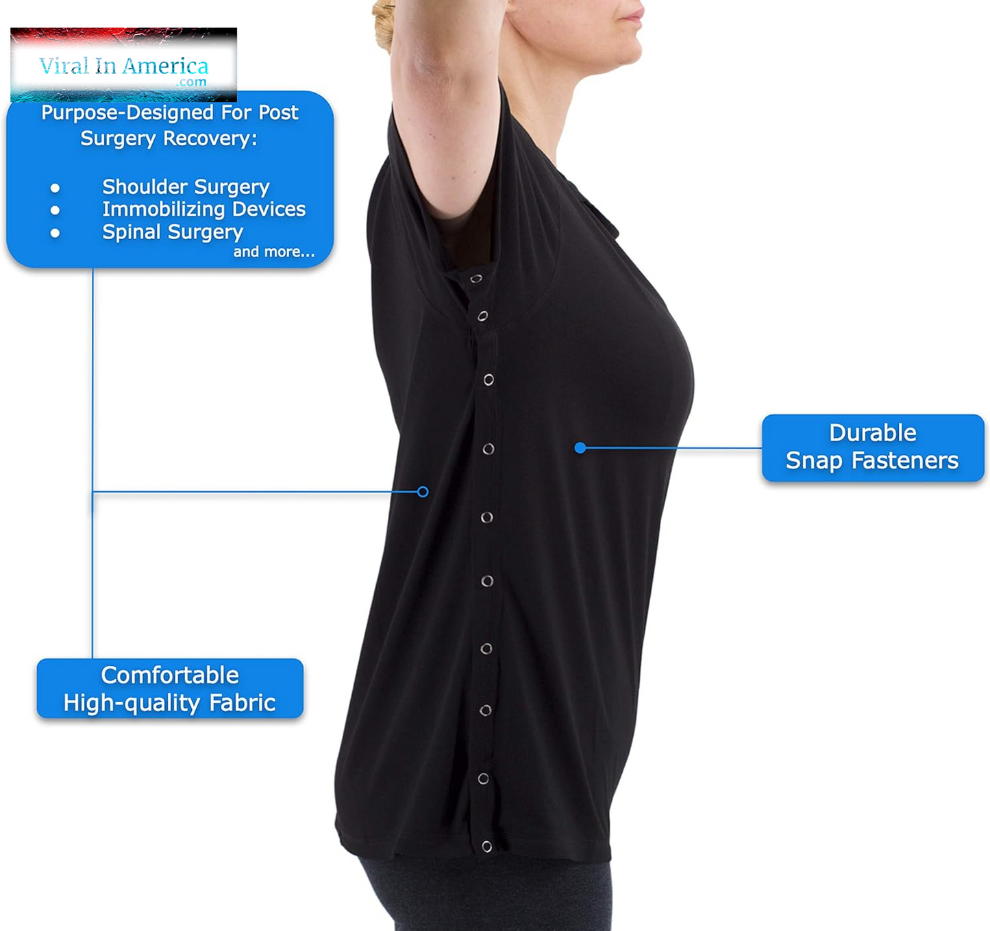 Post Shoulder Surgery Shirt - Men'S - Women'S - Unisex Sizing