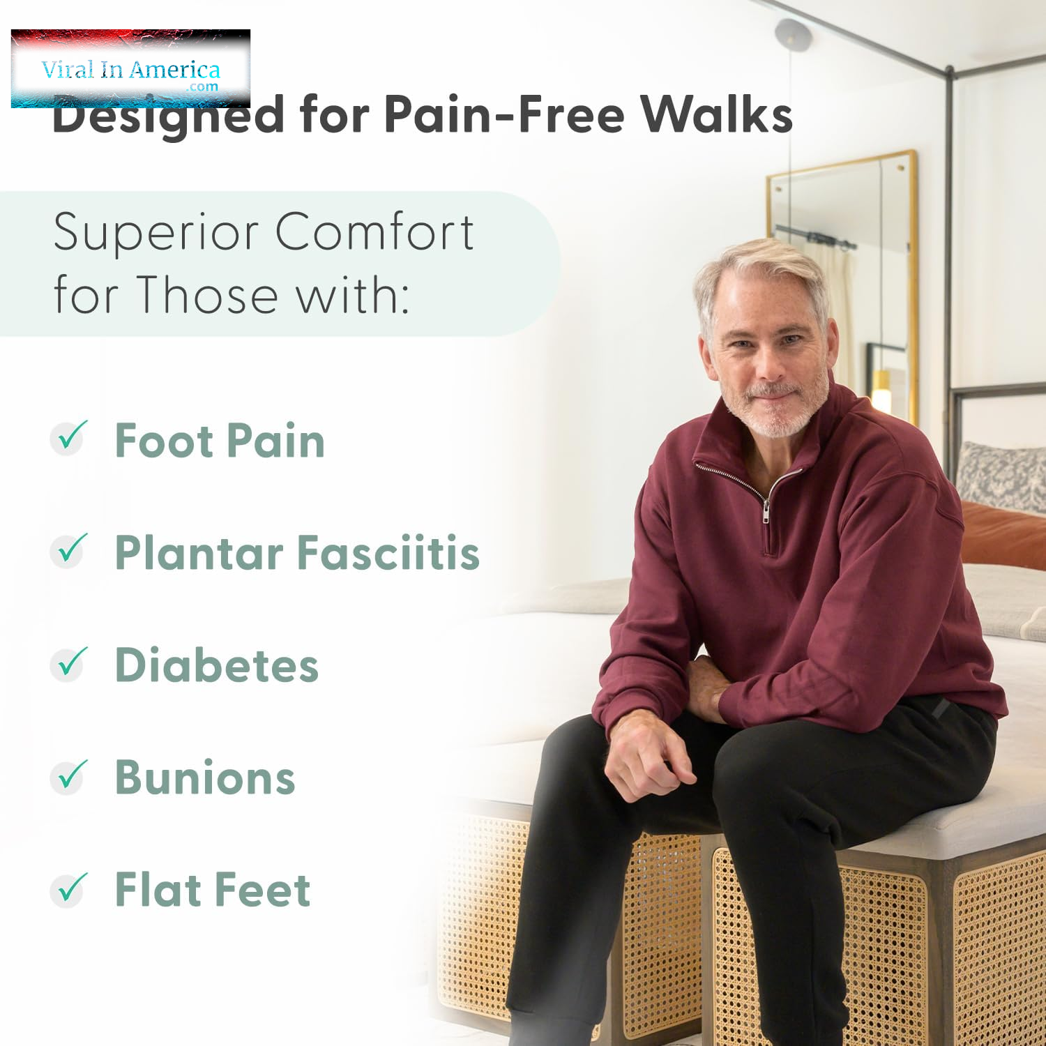 Orthofeet Men'S Orthopedic Clog Slipper with Arch Support Asheville