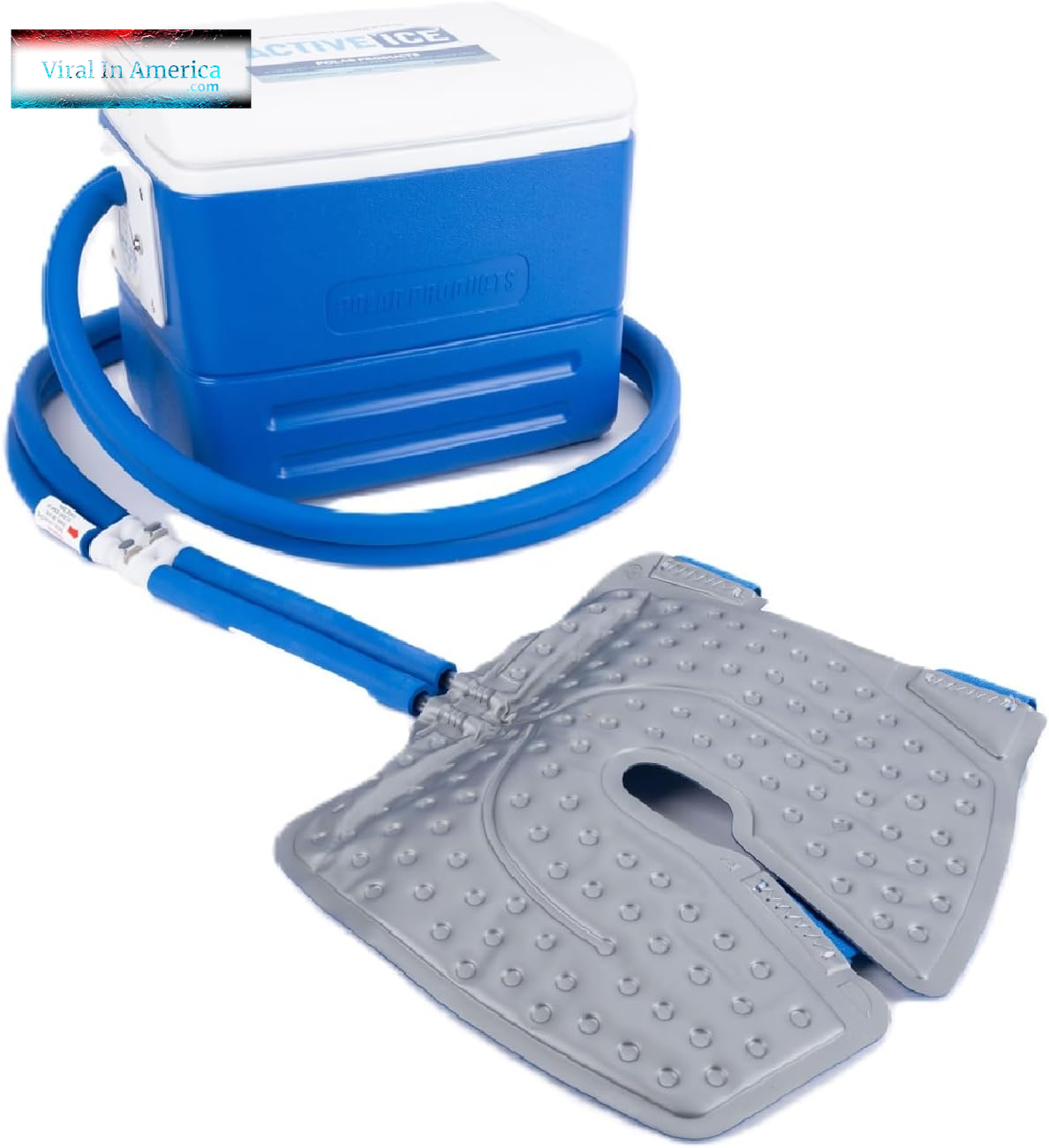 Polar Active Ice 3.0 | 9 QT Cold Therapy Ice Machine | Programmable Timer | Knee & Joint Pad | Cryotherapy Pain Relief System | Ace Bandage Style Compression